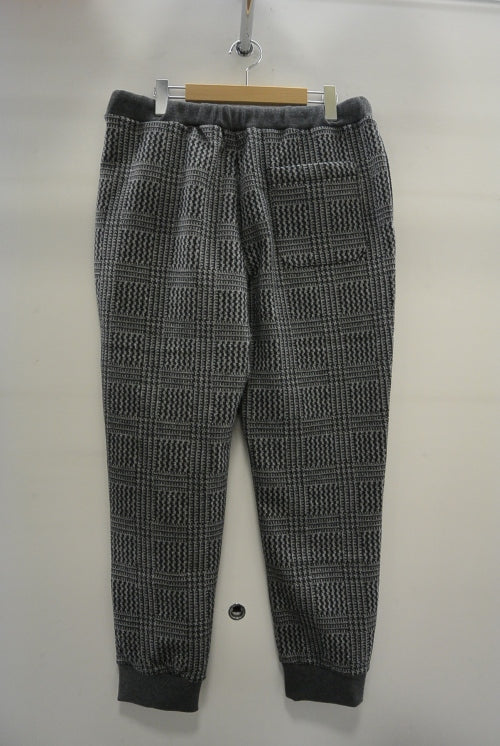 2015 A/W JAMA RICO Glen Check C/S Rib Pants GREY