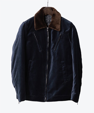 2017 A/W LOUNGE LIZARD VELVETEEN BOA JACKET