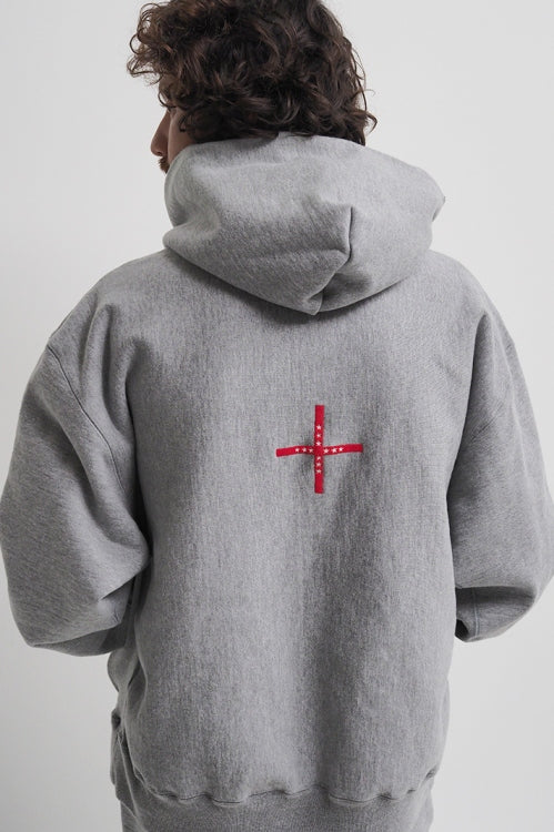 2017 A/W MARBLES Ultra Heavy Drop Shoulder Hoodie #Cross 