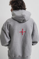 2017 A/W MARBLES Ultra Heavy Drop Shoulder Hoodie #Cross 