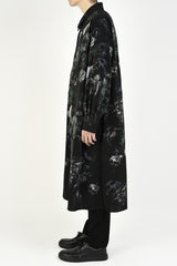 2020 A/W LAD MUSICIAN DECHINE INKJET FLOWER SKULL LONG SHIRT