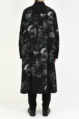 2020 A/W LAD MUSICIAN DECHINE INKJET FLOWER SKULL LONG SHIRT