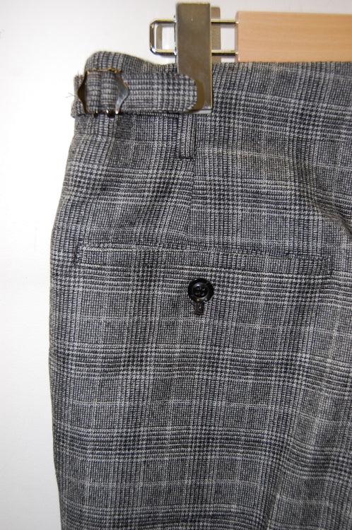 2013 A/W GalaabenD 2/60フラノストレッチチェック tapered PT BLACK×GRAY