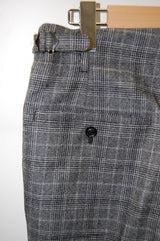 2013 A/W GalaabenD 2/60フラノストレッチチェック tapered PT BLACK×GRAY