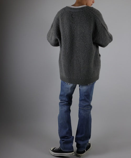 2021 A/W NUMBER (N)INE MOHAIR BRUSHED KNIT CARDIGAN