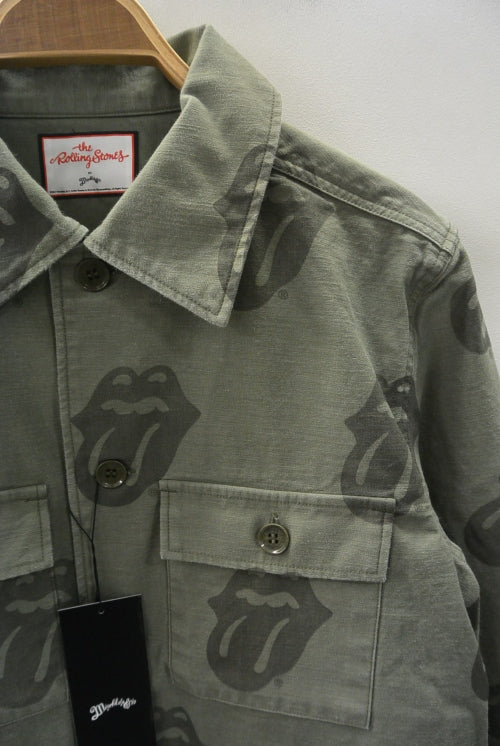 2017 A/W MARBLES The Rolling Stones×Marbles Fatigue Shirt