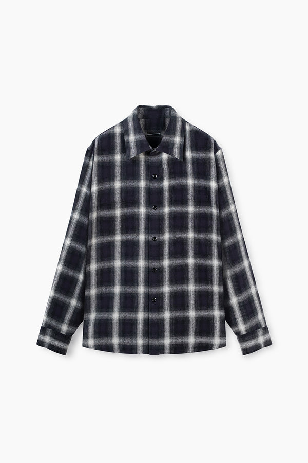2026 A/W LAD MUSICIAN COTTON FLANNEL OMBRE CHECK COMFORT SHIRT