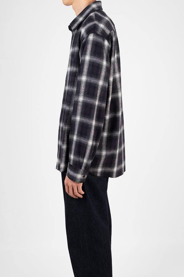 2026 A/W LAD MUSICIAN COTTON FLANNEL OMBRE CHECK COMFORT SHIRT