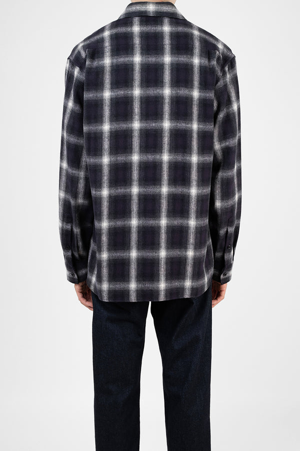 2026 A/W LAD MUSICIAN COTTON FLANNEL OMBRE CHECK COMFORT SHIRT
