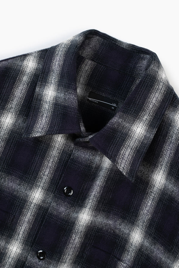 2026 A/W LAD MUSICIAN COTTON FLANNEL OMBRE CHECK COMFORT SHIRT