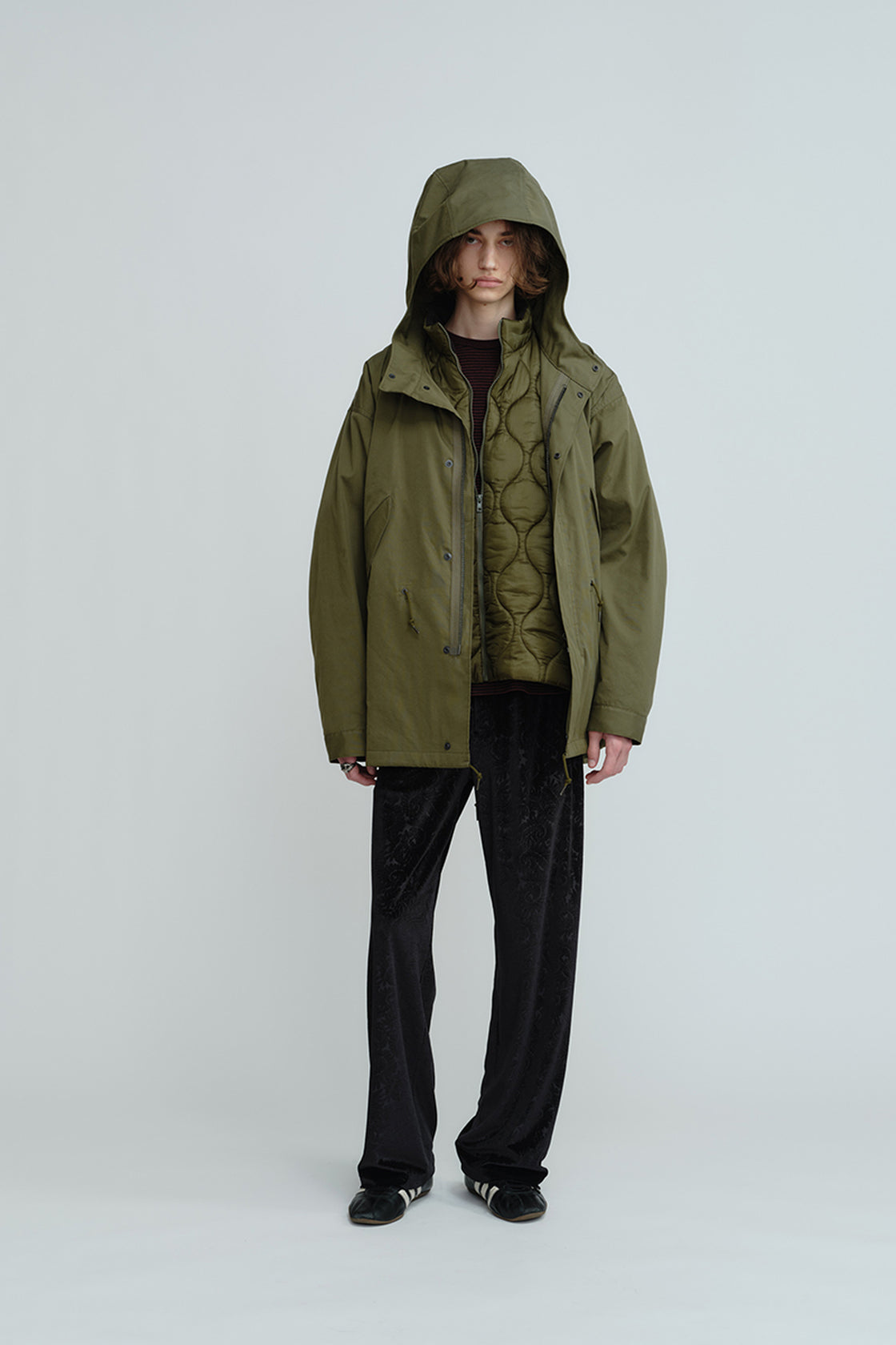 2026 A/W LAD MUSICIAN W RIPSTOP QUILT BLOUSON