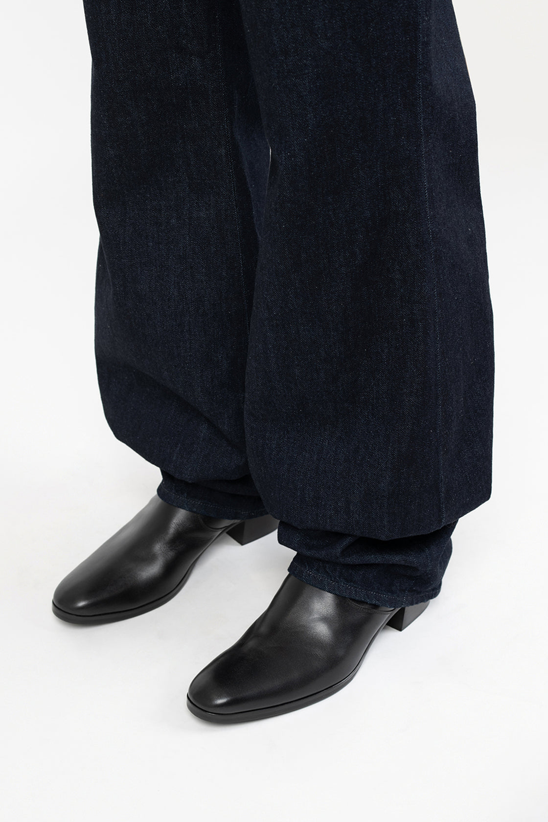 2026 A/W LAD MUSICIAN 11.5oz DENIM FLARE DRAPE PANTS