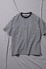 2023 S/S NUMBER (N)INE CLASSIC COTTON STRIPED POCKET OVER T-SHIRT