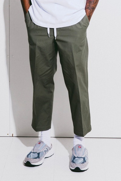 2021 S/S NUMBER (N)INE COTTON RIPSTOP CROPPED TROUSERS
