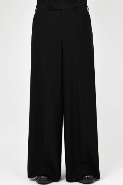2025 A/W LAD MUSICIAN WOOL GABARDINE WIDE FLARE SLACKS