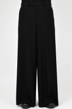 2025 A/W LAD MUSICIAN WOOL GABARDINE WIDE FLARE SLACKS