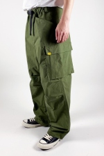 2021 A/W NUMBER (N)INE WIDE-LEG COTTON-NYLON RIPSTOP CARGO TROUSERS